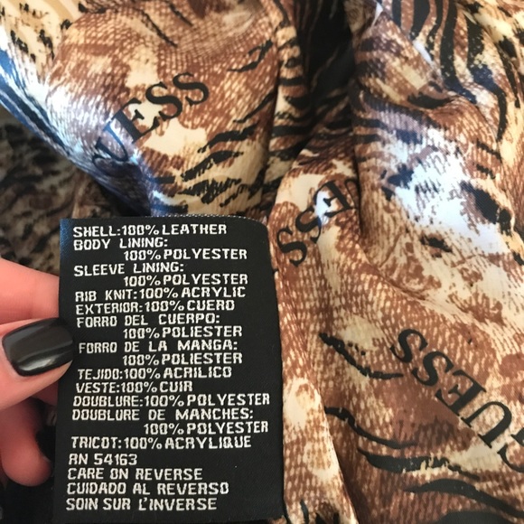 GUESS Genuine Leather Jacket - Picture 6 of 6